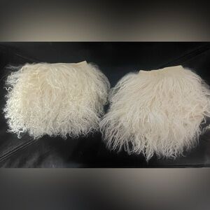 Fur Cuffs for boots Mongolian Lamb Sheepskin